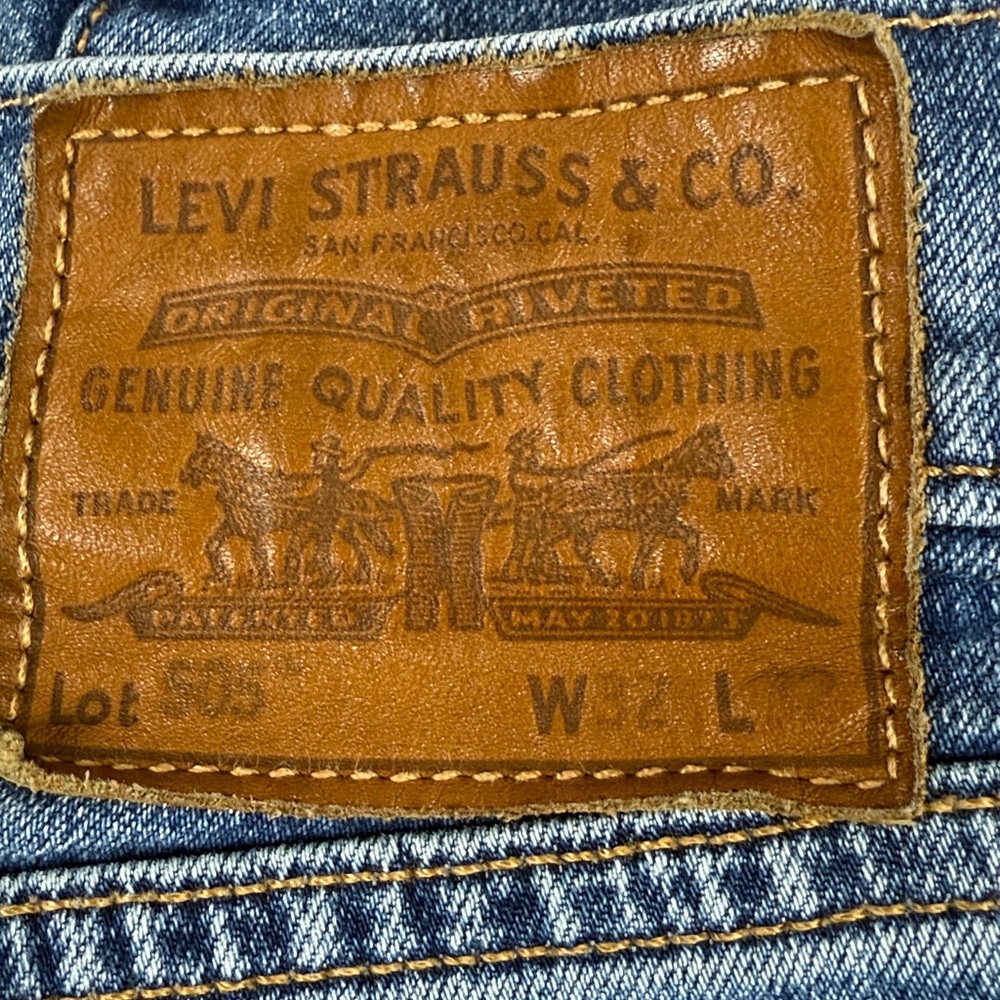 Levi's "505" premium Relaxed Fit Blue Jeans  size 32X32 - Picture 11 of 13